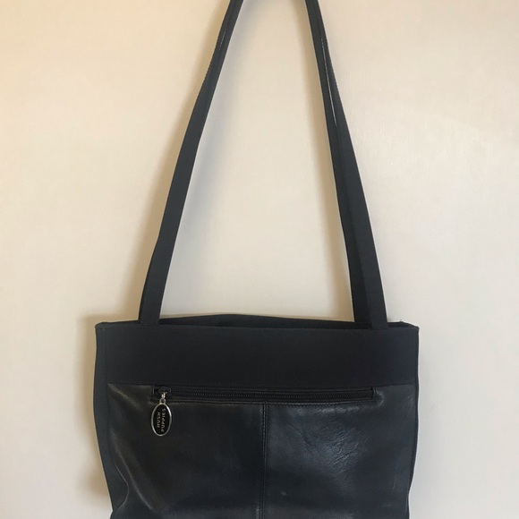 Hush Puppies dark navy leather bag - Picture 5 of 8